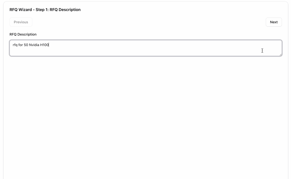 Develop RFQ animation